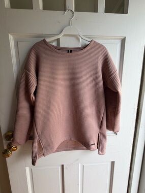 Women's Ribbed Pullover Sweater - Dusty Rose